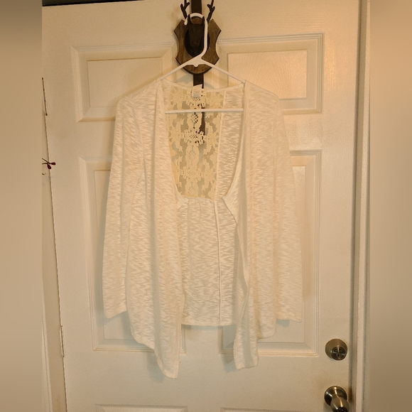 (1209) M Fasis Woman's Lace Blouse, Size: Small, Color: White - Picture 2 of 14